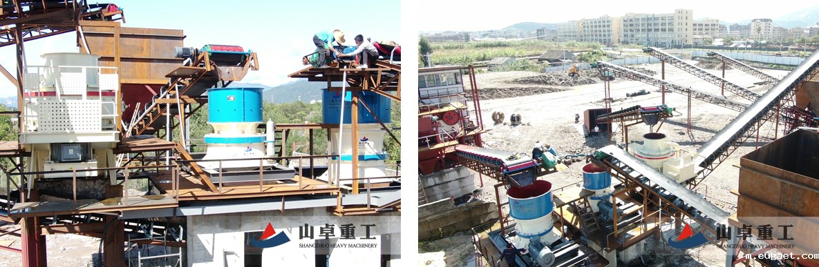 时产300吨河卵石砂石生产线